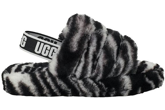 UGG Fluff Yeah Slide Zebra (Kids)