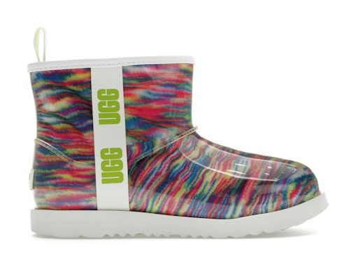 UGG Classic Clear Mini Pixelate Boot White (Kids)